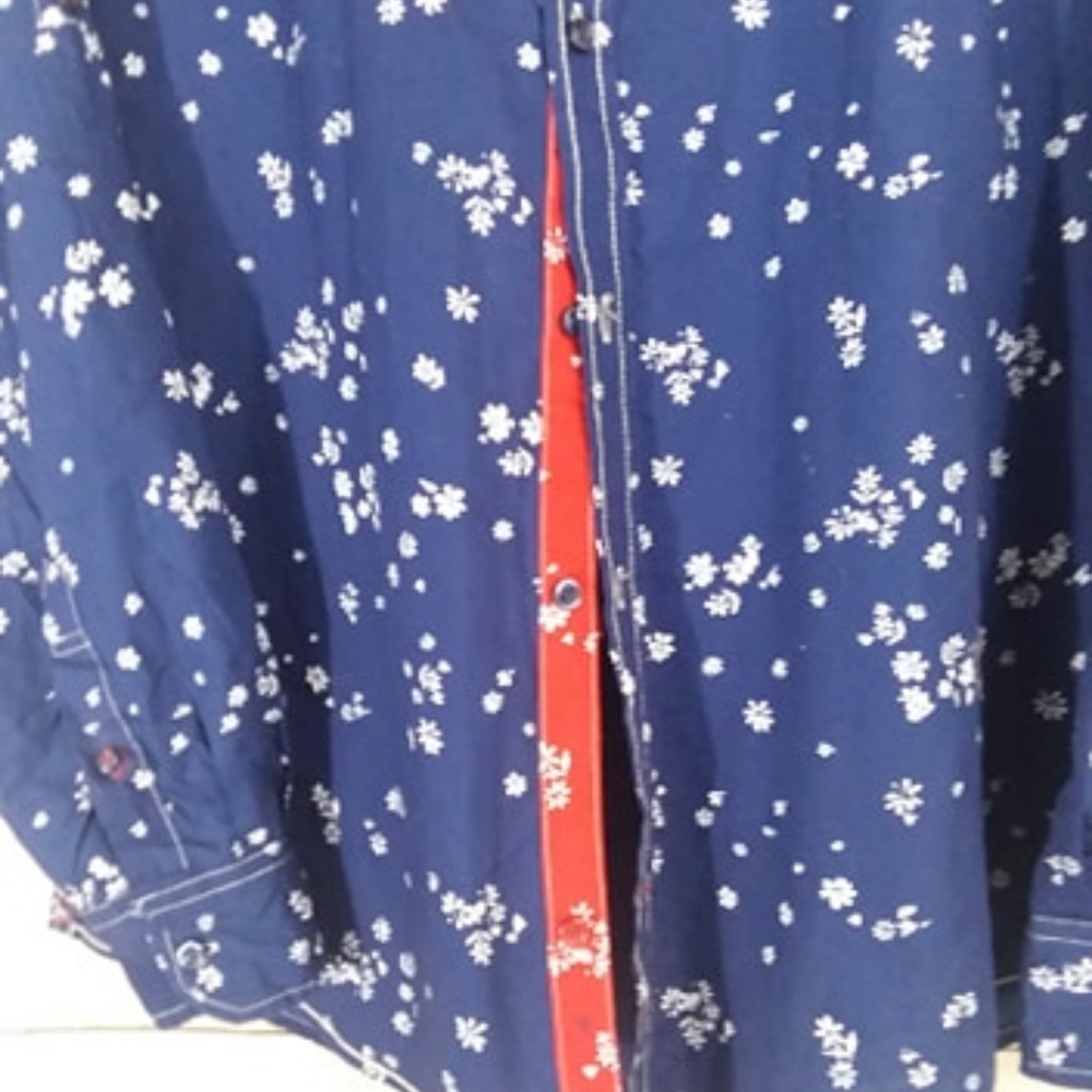 Tranquility & Mayhem Button Down Blue Shirt - image 4